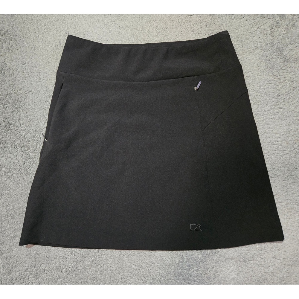 Cutter & Buck Women's DryTec 50+ UPF Skort Small Black Golf Tennis EUC